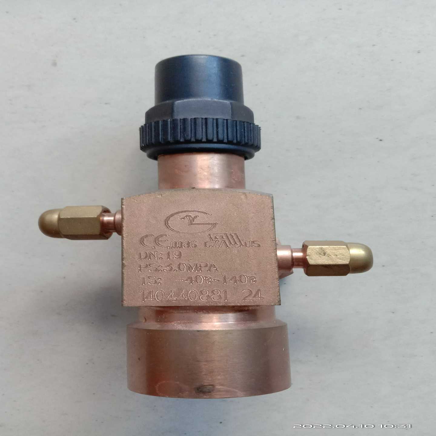 DN19安全阀，PS:3.0MPA，TS:-40-140度，询价