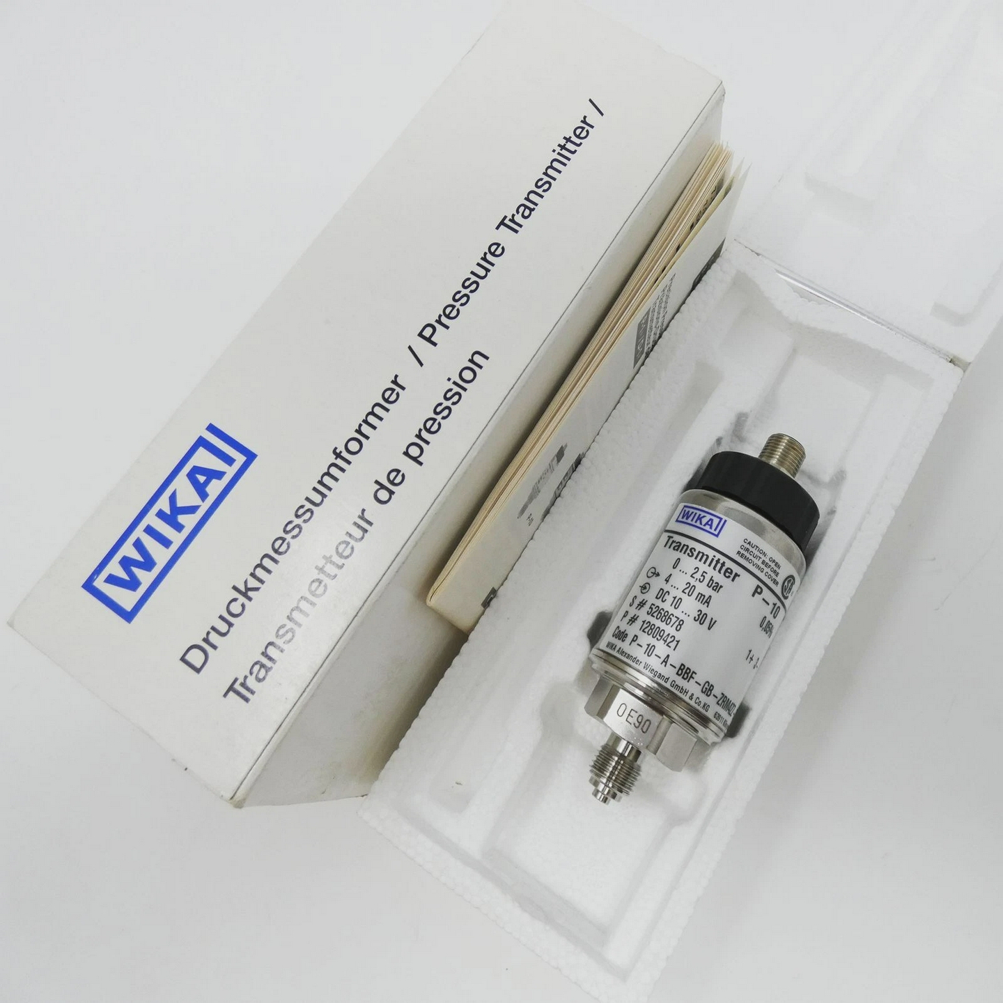 WikaP-10P-10-A-BBF-GB-ZRM4ZZ-ZZZ0-2,5barDruckmessumform