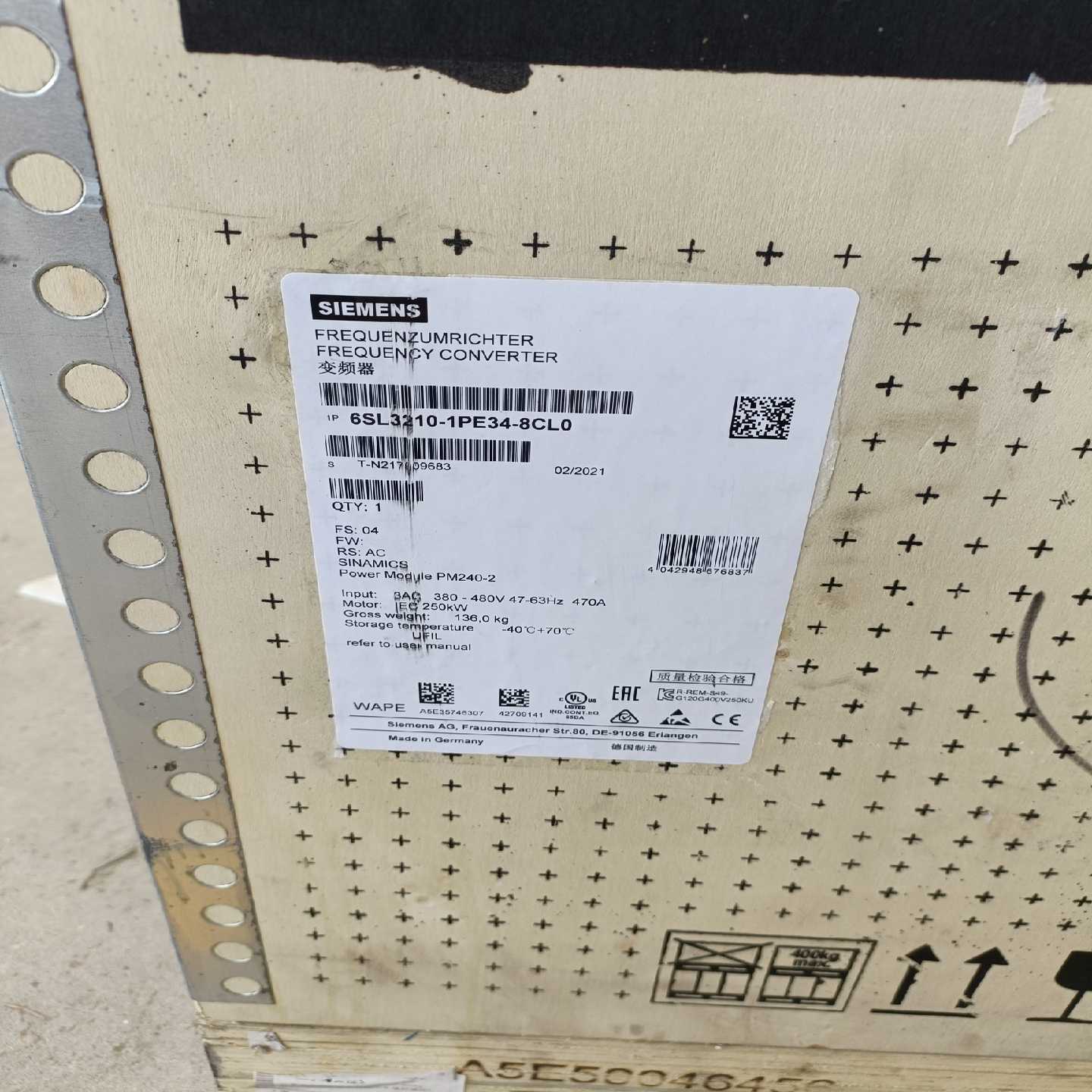 6SL3210-1PE34-8CL0议价询价