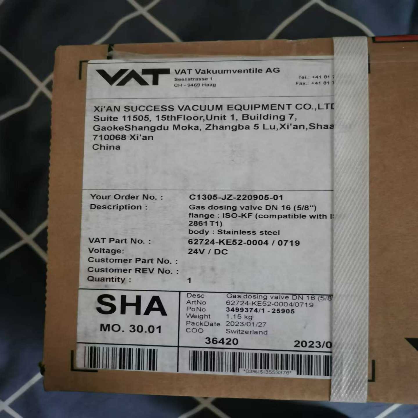 VAT阀门62724-KE52-0004/0719询价