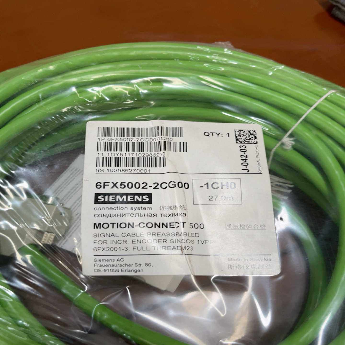 连接线6FX5002-2CG00-1CH0询价