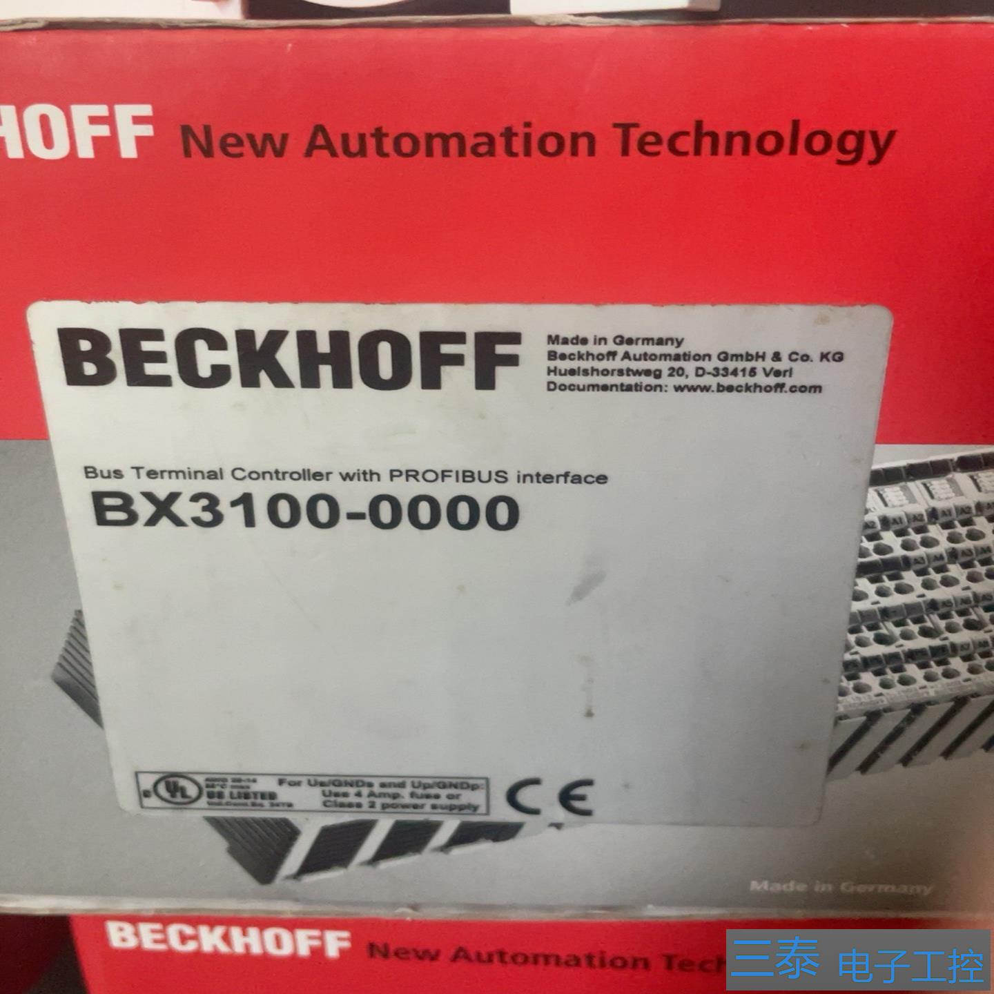 倍福BECKHOFF总线 线终端控制器型号BX3100-000，议价