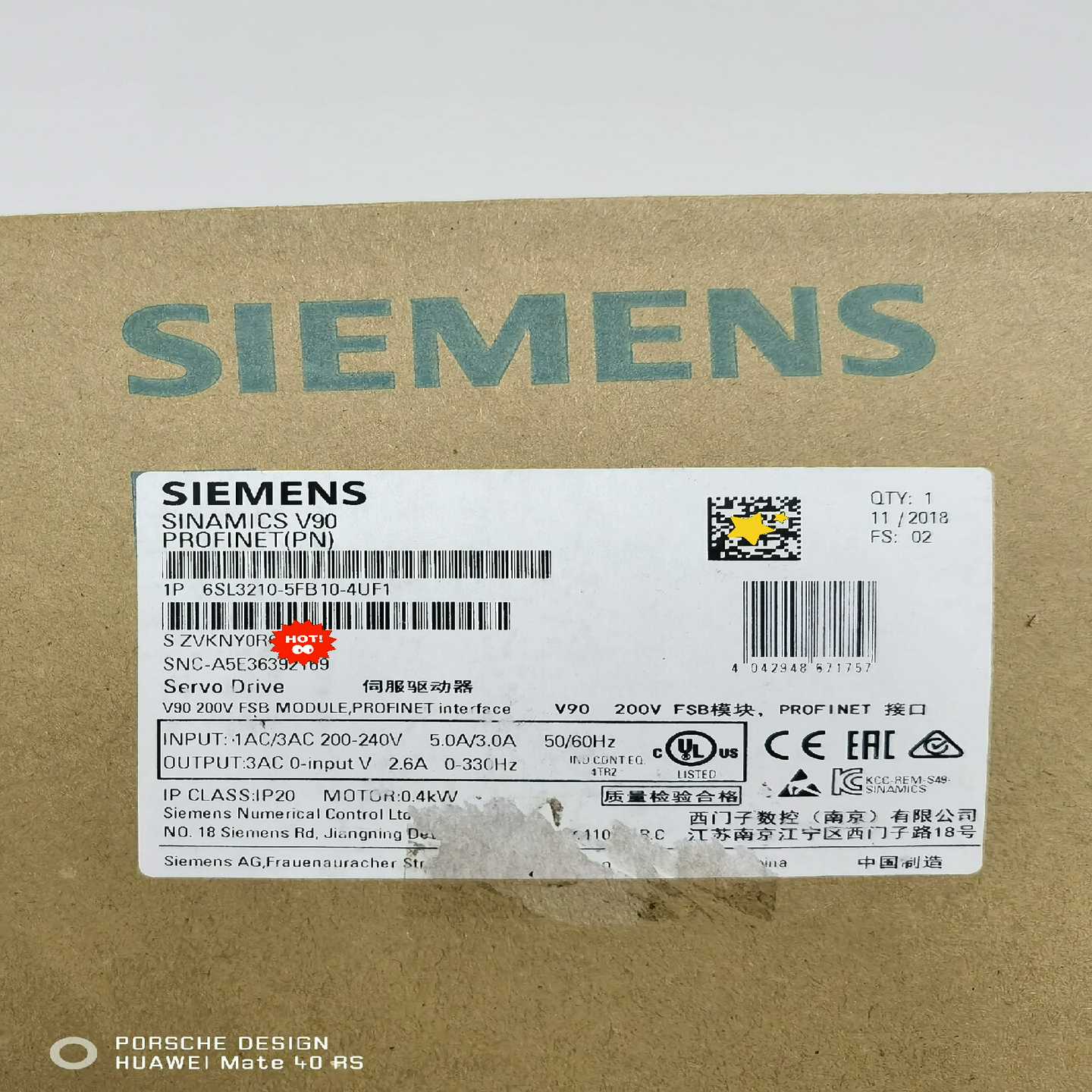 6SL3210-5FB10-4UF1西门子开封原装正品