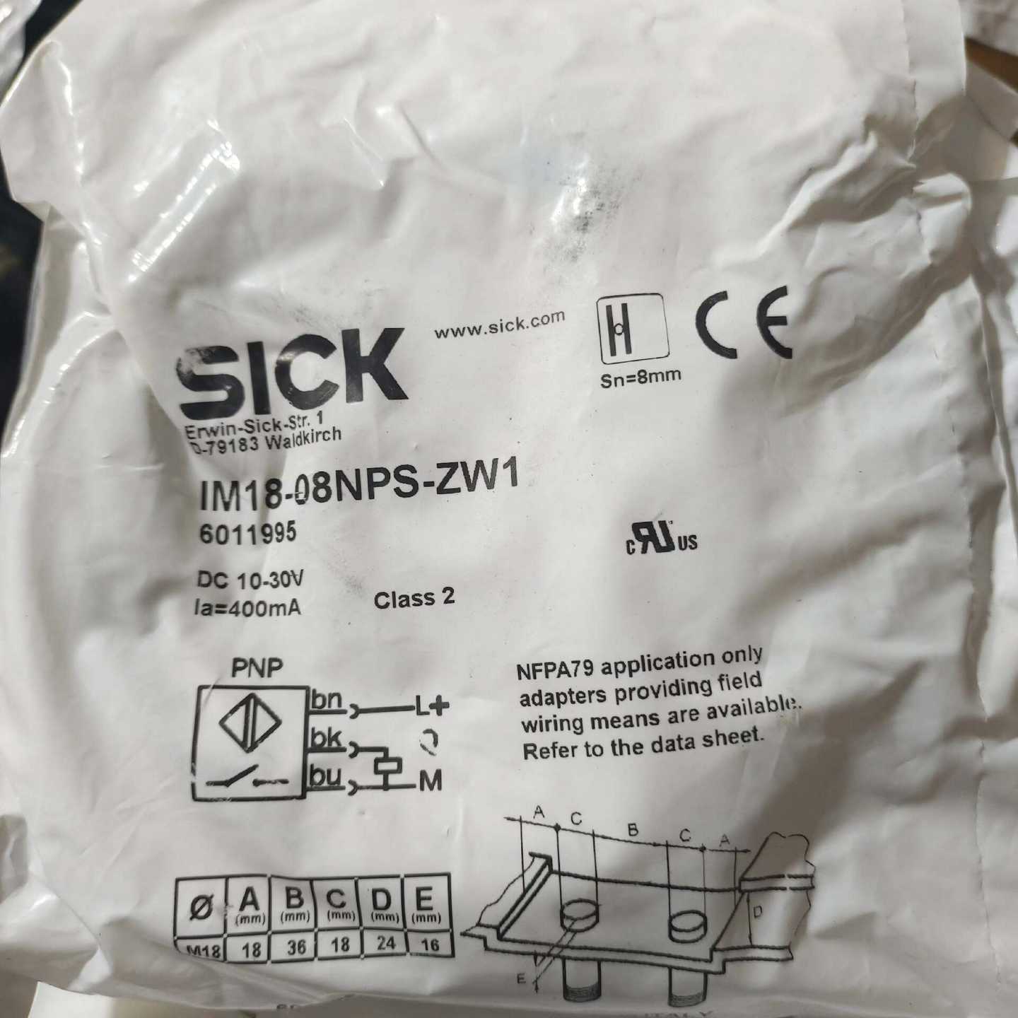 议价西克sick传感器IM18-08PS-ZW1全新未拆封，有十