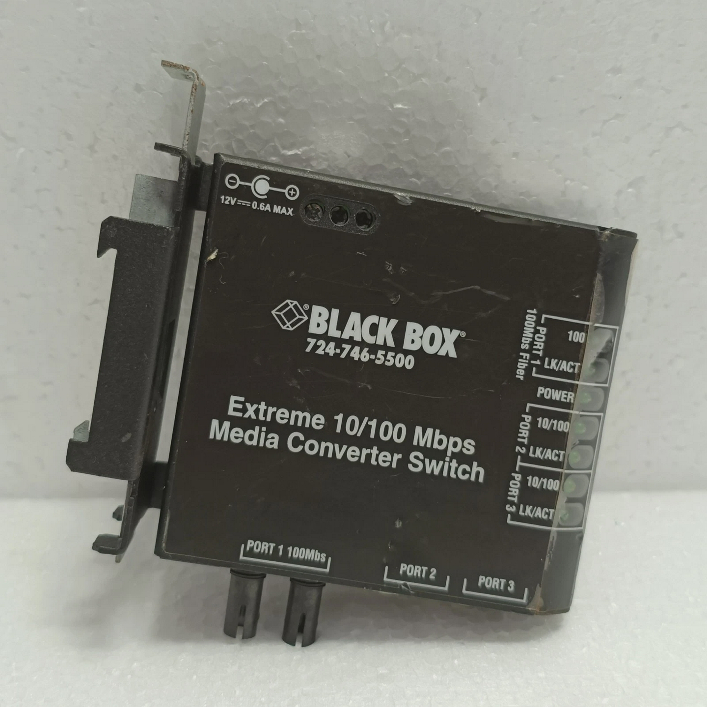 黑盒LBH100A-PD-ST-2410/100Mbps媒体转换器开关