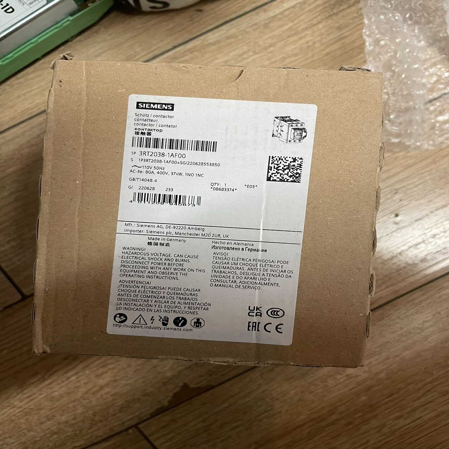 【议价】3RT2038-1AF00接触器3RT2037-1AF适用