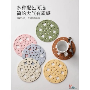 隔热垫硅胶餐垫镂空花朵餐桌垫防烫锅垫碗垫杯垫家用厨房菜