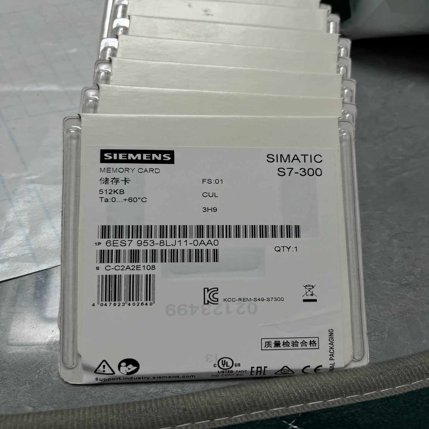 6ES7953-8LJ11-0AA0存储卡，内存512KB，询价