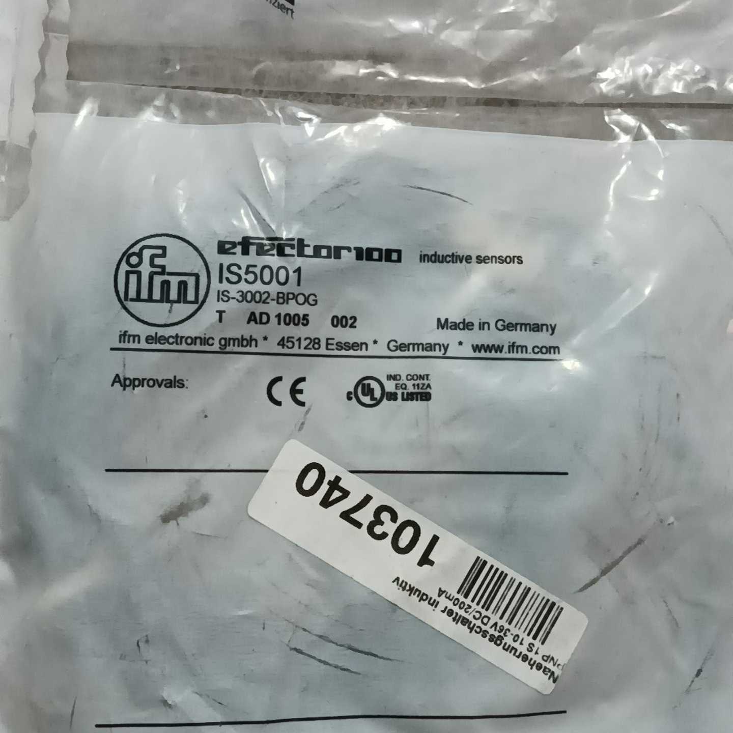 全新德国产ifm易福门传感器IS5001数量5只，单价--议价商品