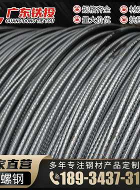 佛山厂家直供14mm螺纹钢钢材建筑工地用hrjb400e钢筋螺纹线材盘螺