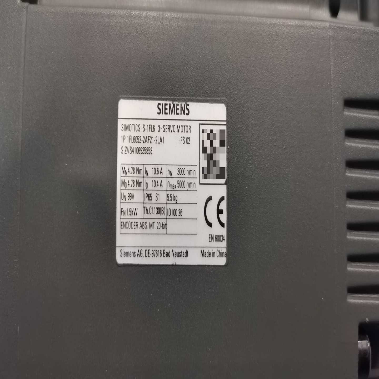 西门子伺服电机1FL6052-2AF21-2LA1--议价商品