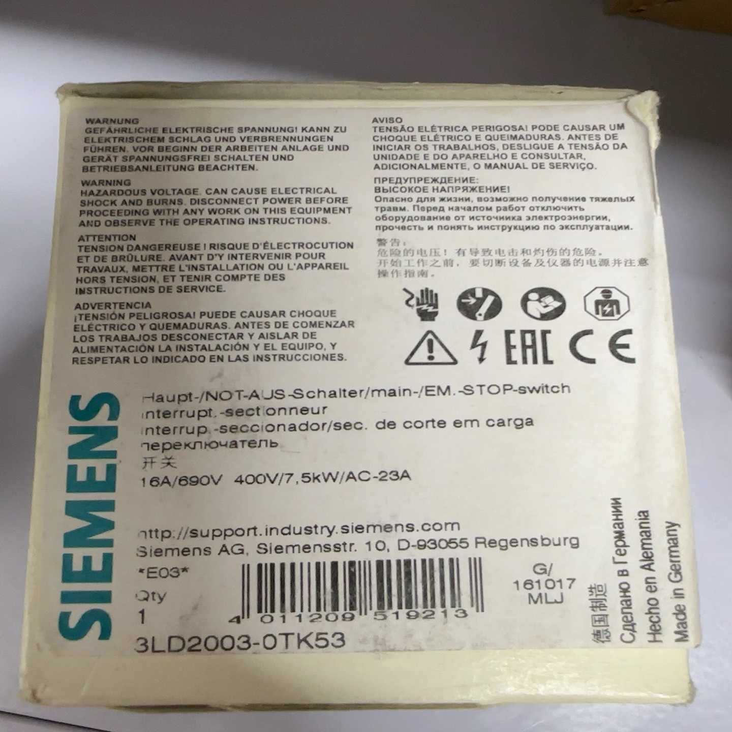 询价~开关 3LD2003-0TK53