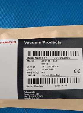 爱德华EDWARDSAPG100-XLC真空计，型号D02--议价商品