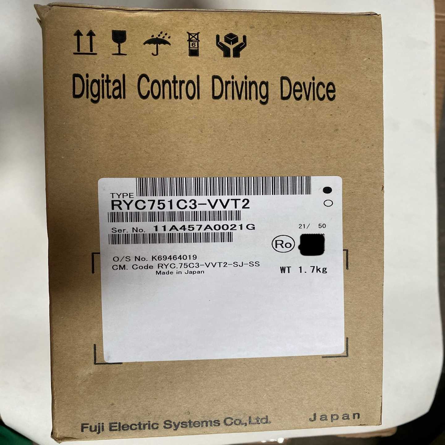 议价产品正品富士伺服驱动器RYC751C3-VBT2，原包装，现货。