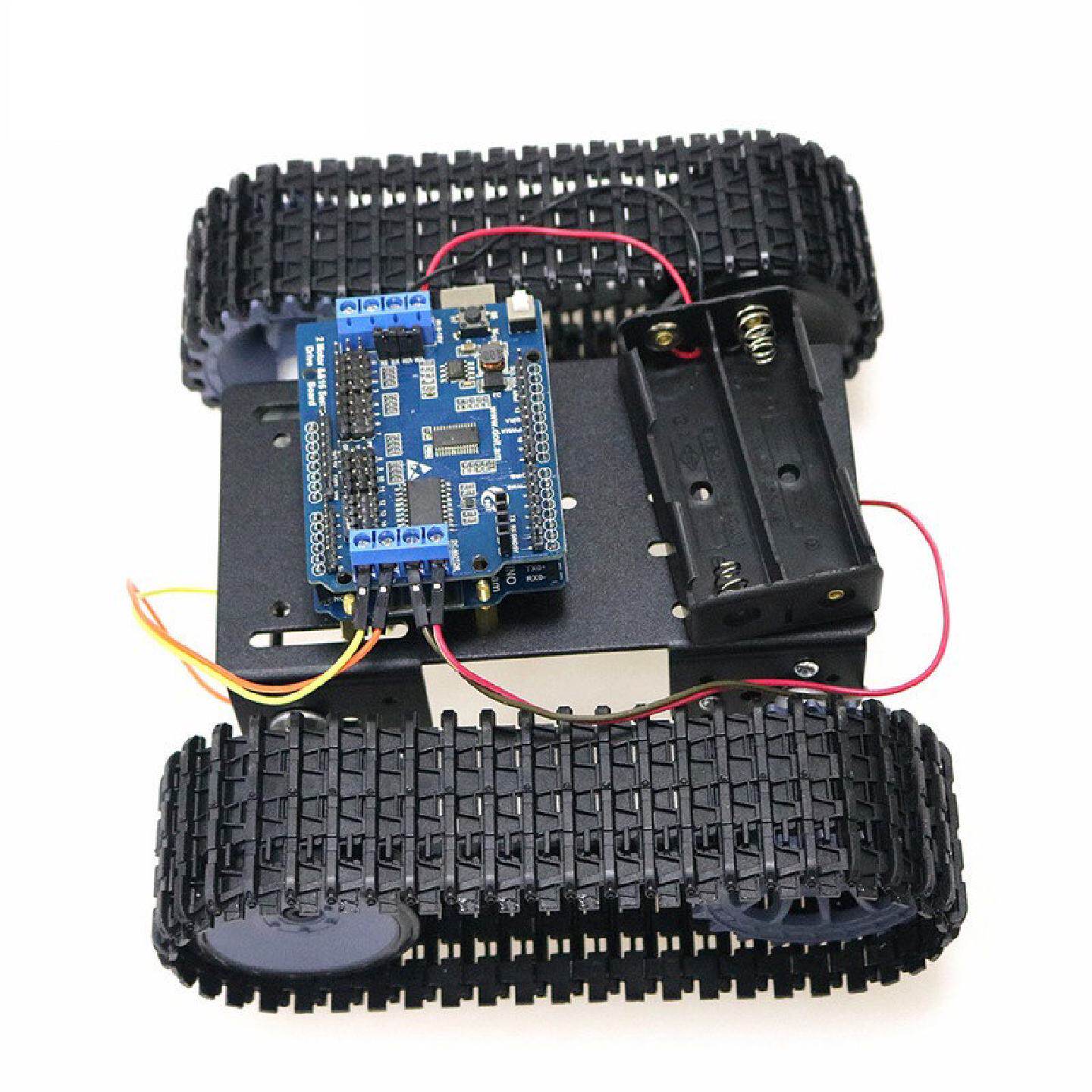 兼容Arduino+WiFi控制履带式坦克TP101智能小车课程设计教学示范