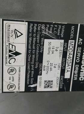 松下伺服驱动器MDDA403A1A--议价商品