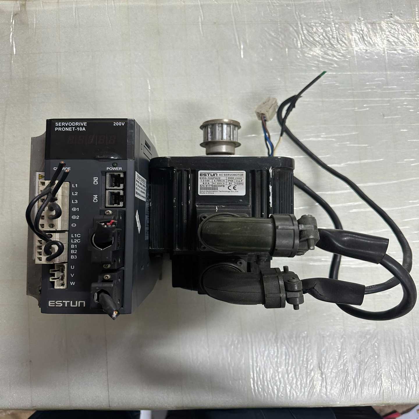 咨询-埃斯顿伺服驱动器PRONET-10AMC，配套电机EMG-1
