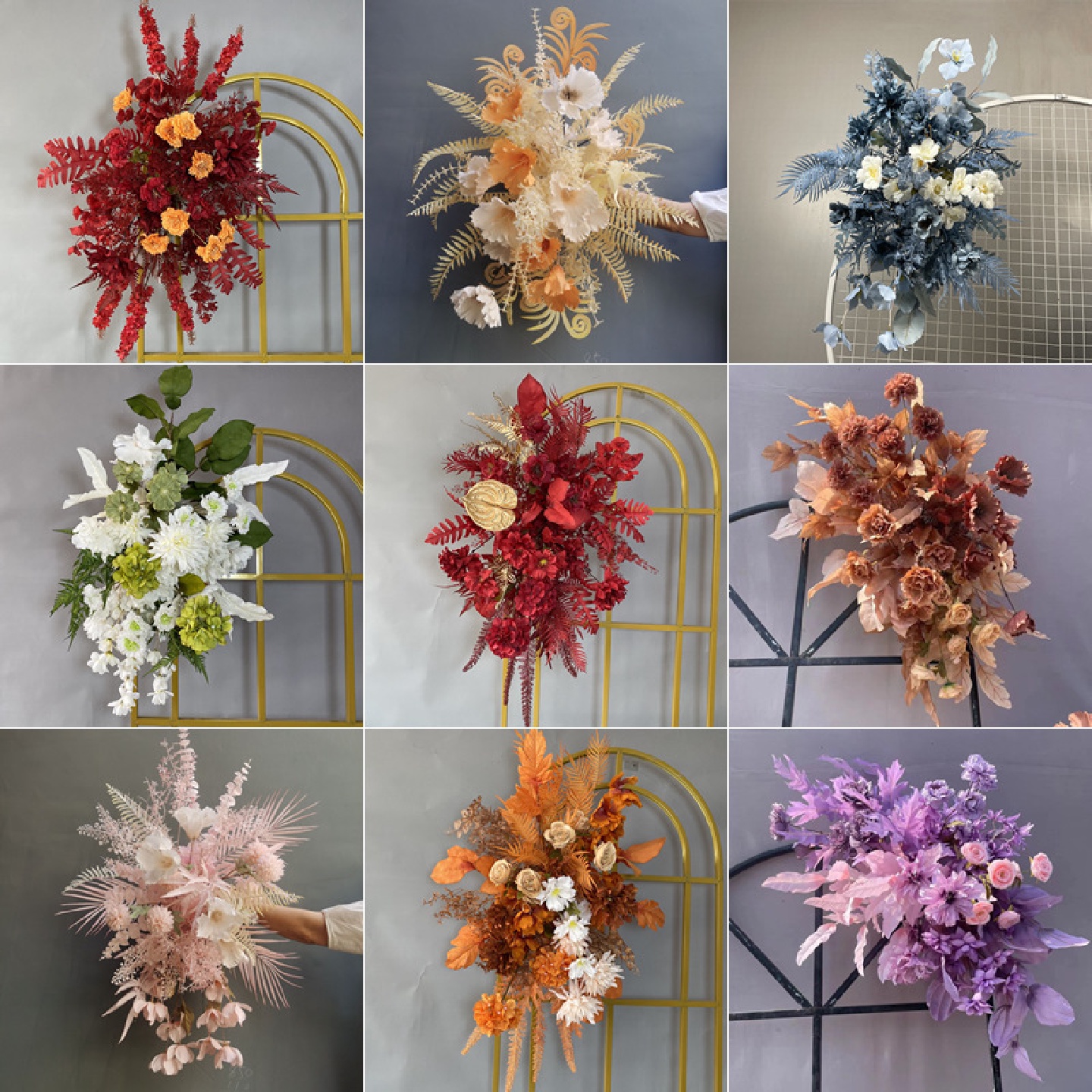 婚庆道具仿真花订婚布置装饰挂花婚礼现场假花拱门背景墙花点角花