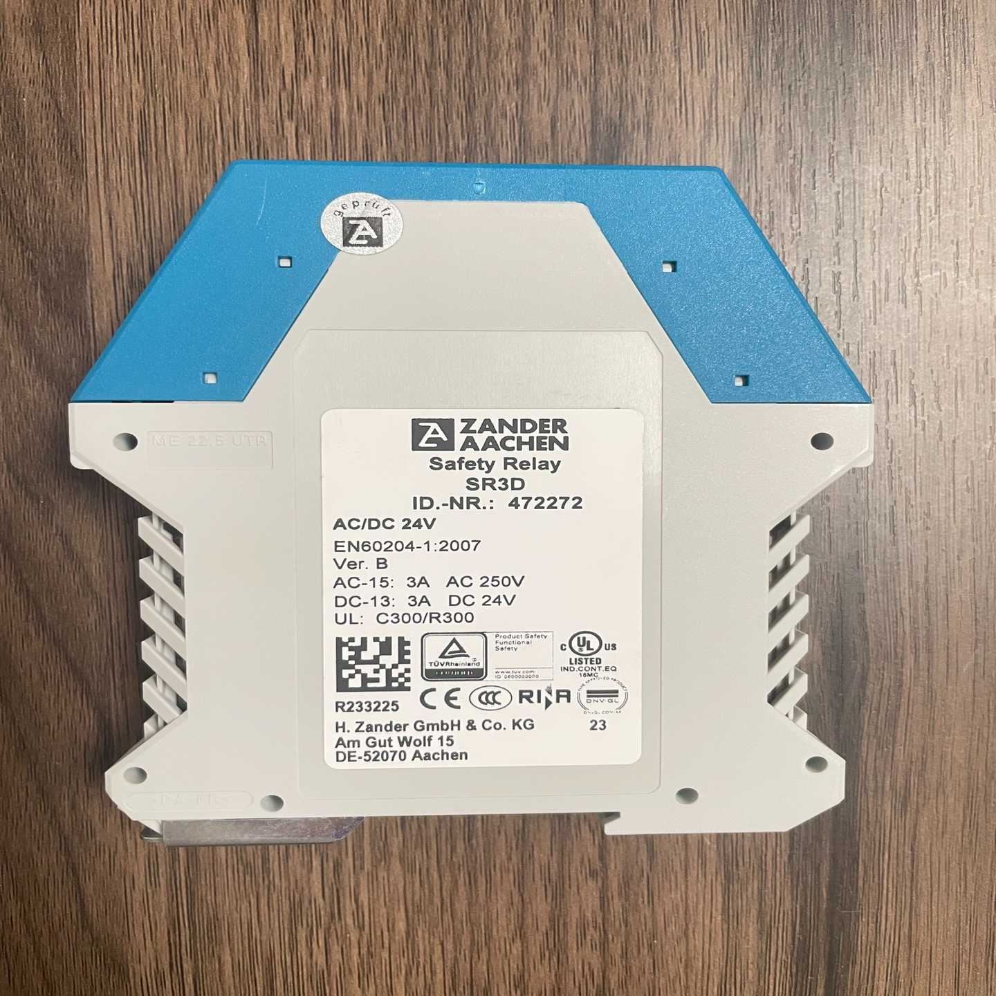 ZANDERAACHEN安全继电器SR3D--议价商品