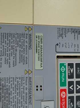 安川变频器CIMR-AB4A0038FBA一台，二手-议价