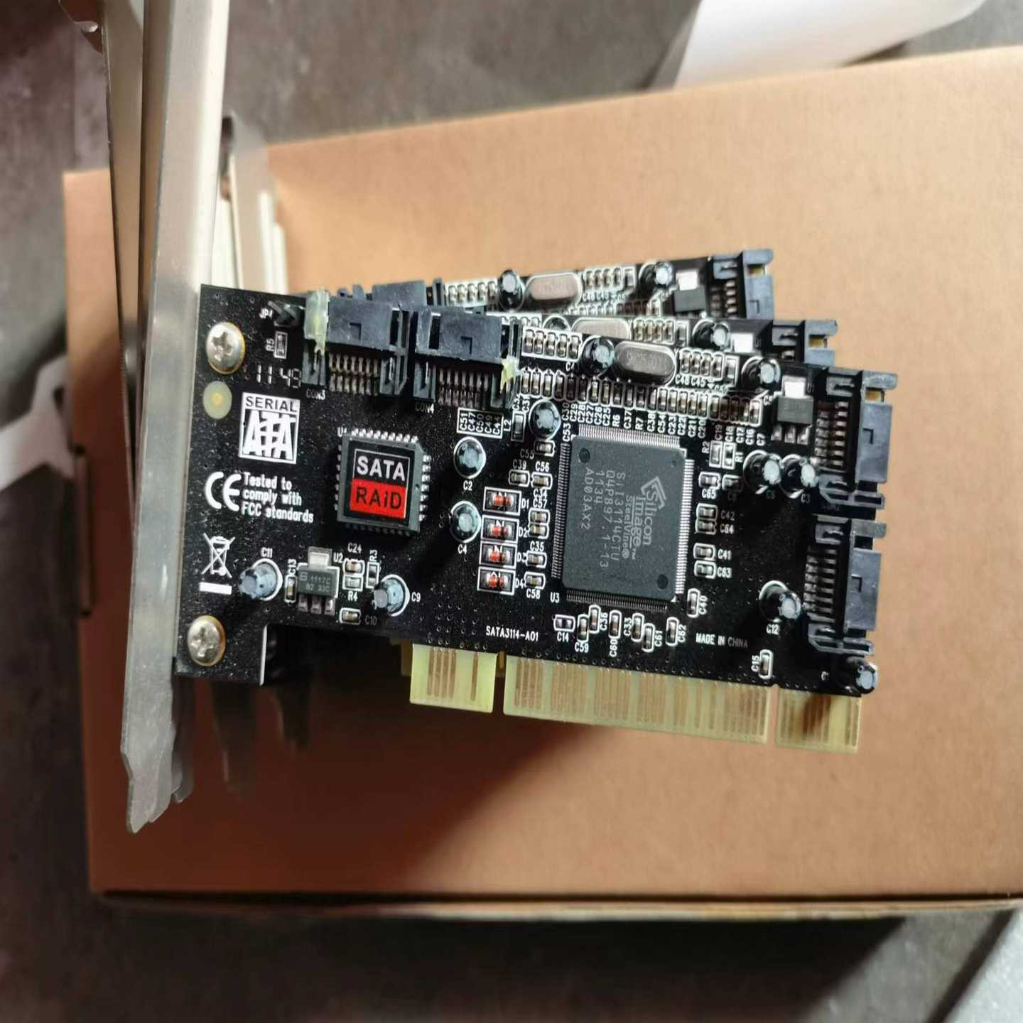 询价PCI转SAT阵列卡。FG-SA3114-4IRSATA