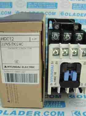议价-HYUNDAI接触器HGC12DC24V韩国现代船舶用替代老款HIMC12/