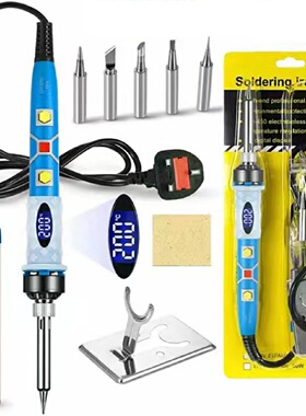 厂家批发80W液晶数显可调温电烙铁恒温烙铁110V烙铁套装工具