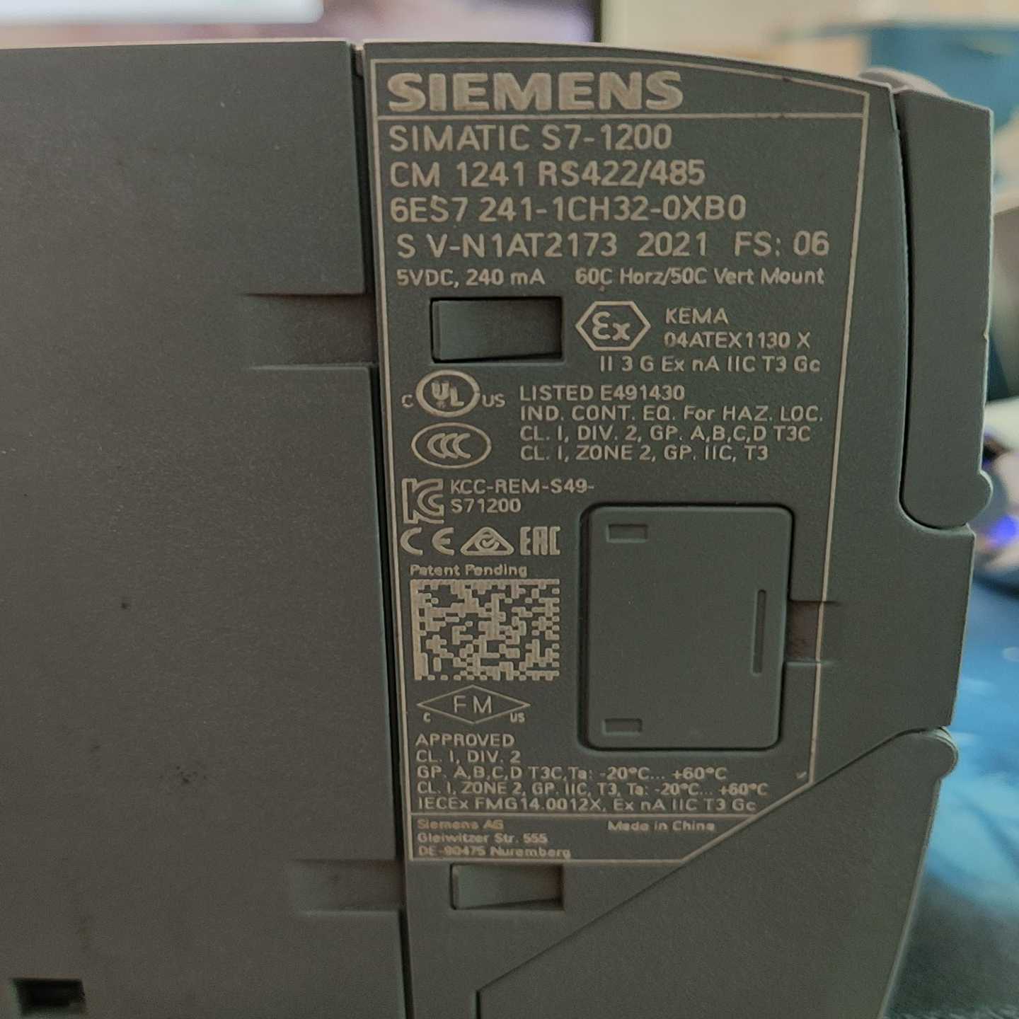 西门子S7-1200通讯模块CM1241，型号6ES724--议价商品