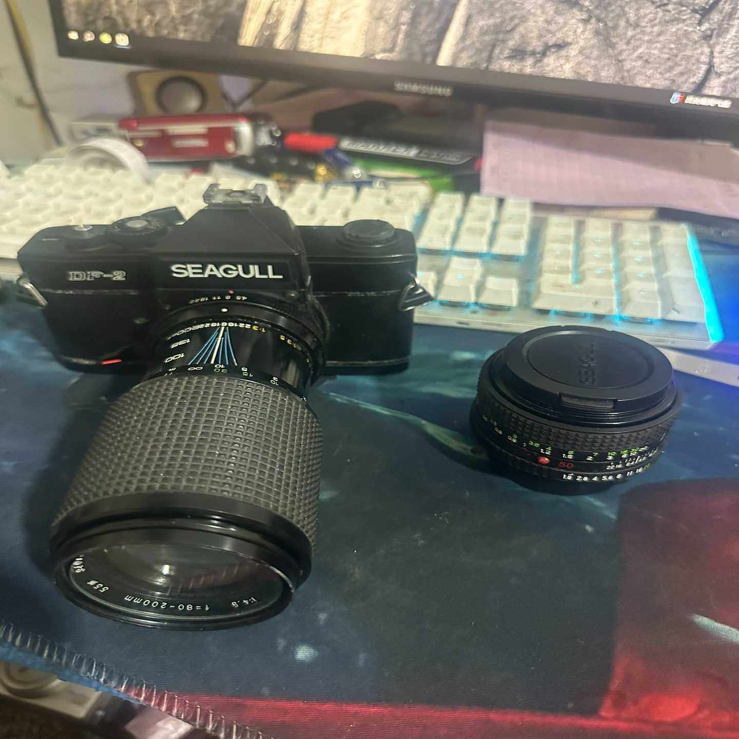 海鸥相机DF-2，带两个镜头--议价商品