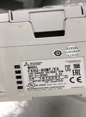 几乎全新的三菱PLCFX5U-80MT/ES出售！这款PL--议价商品