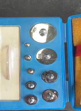 【请询价】马头牌天平砝码一套蓝色塑料盒装内含100g50g20