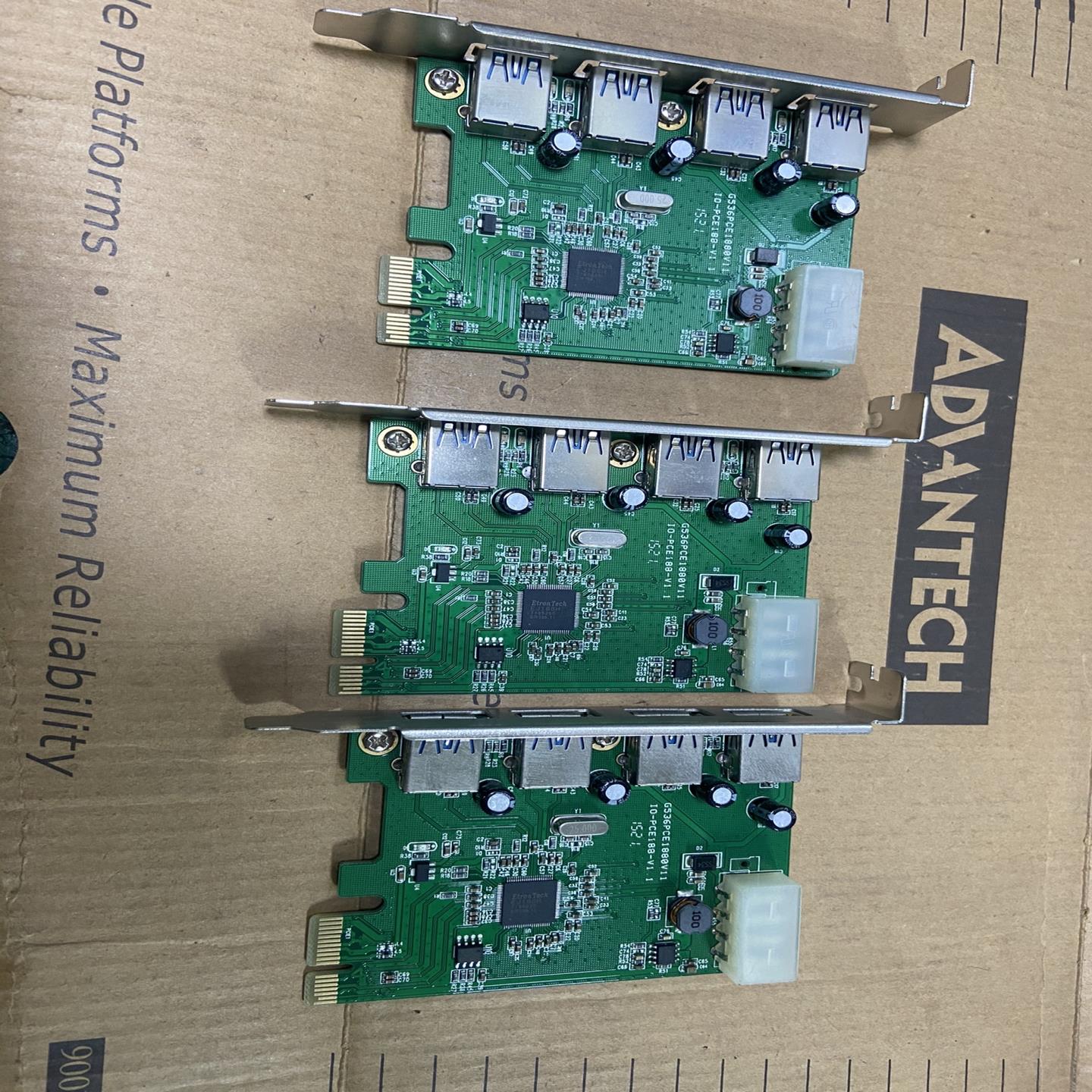 工业电脑USB30卡 PCIe转USB 4口USB，议价