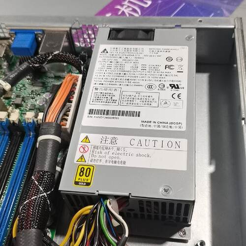 台达小1u电源400W白金超静音dps400ab17通-议价