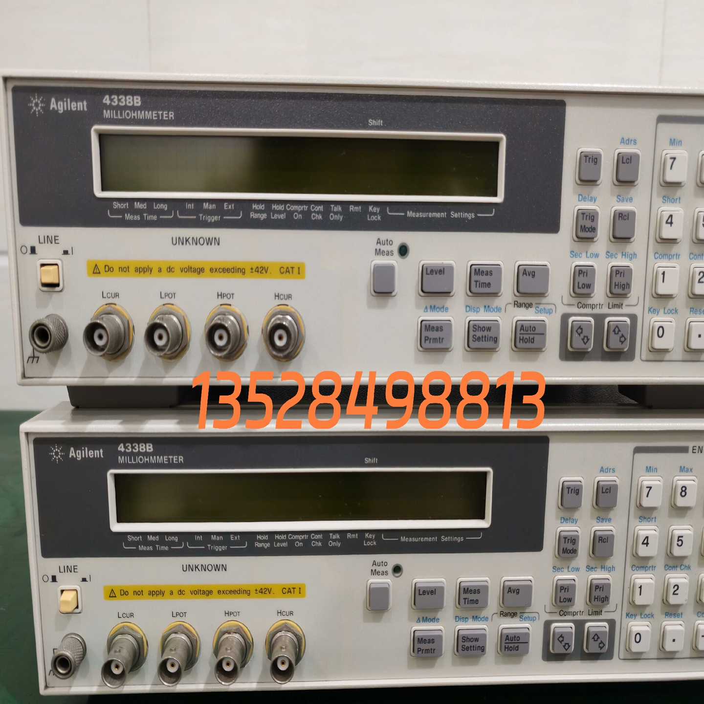 Agilent安捷伦4338B/4339B毫欧表测试仪功能询价
