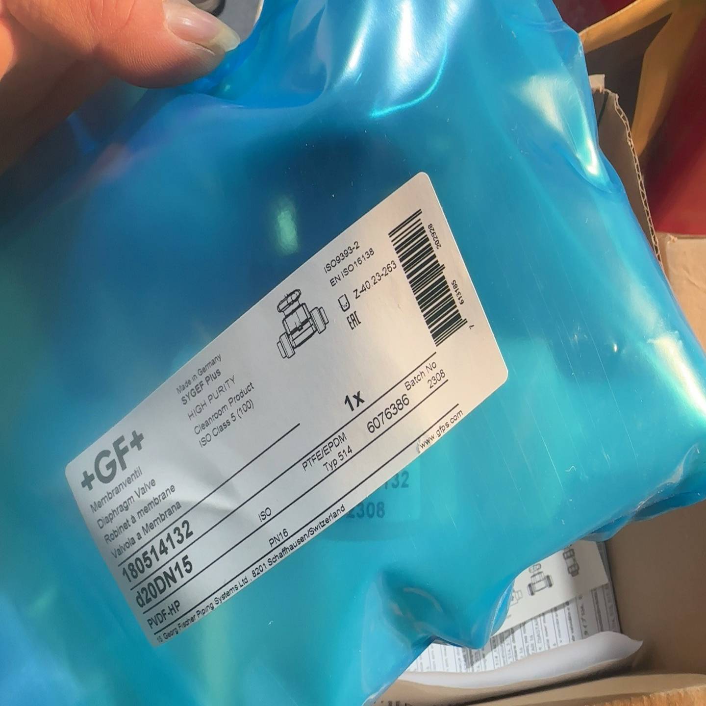 GFPVDF超纯隔膜阀d20DN154个