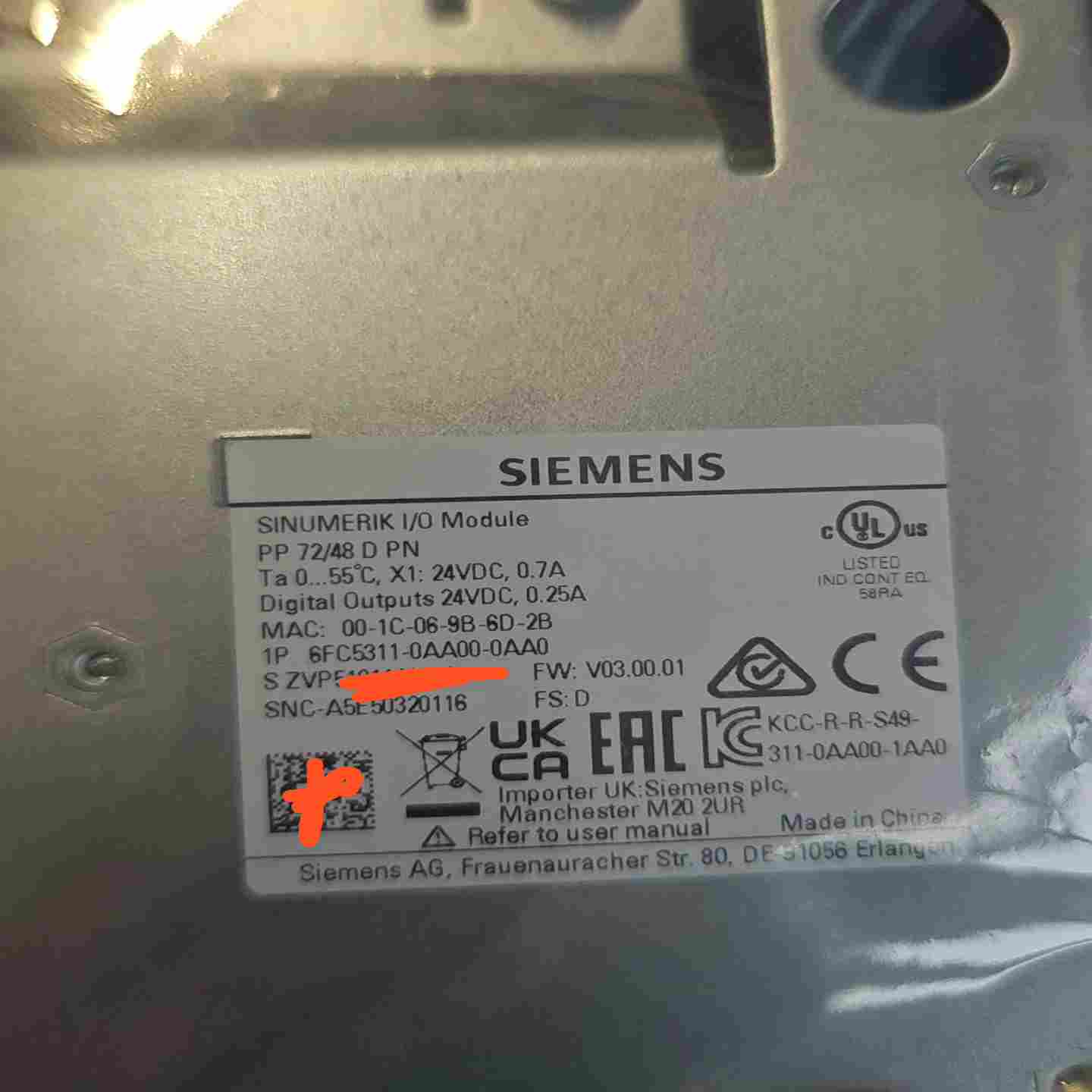 询价~6FC5311-0AA00-0AA0没盒子，包装袋
