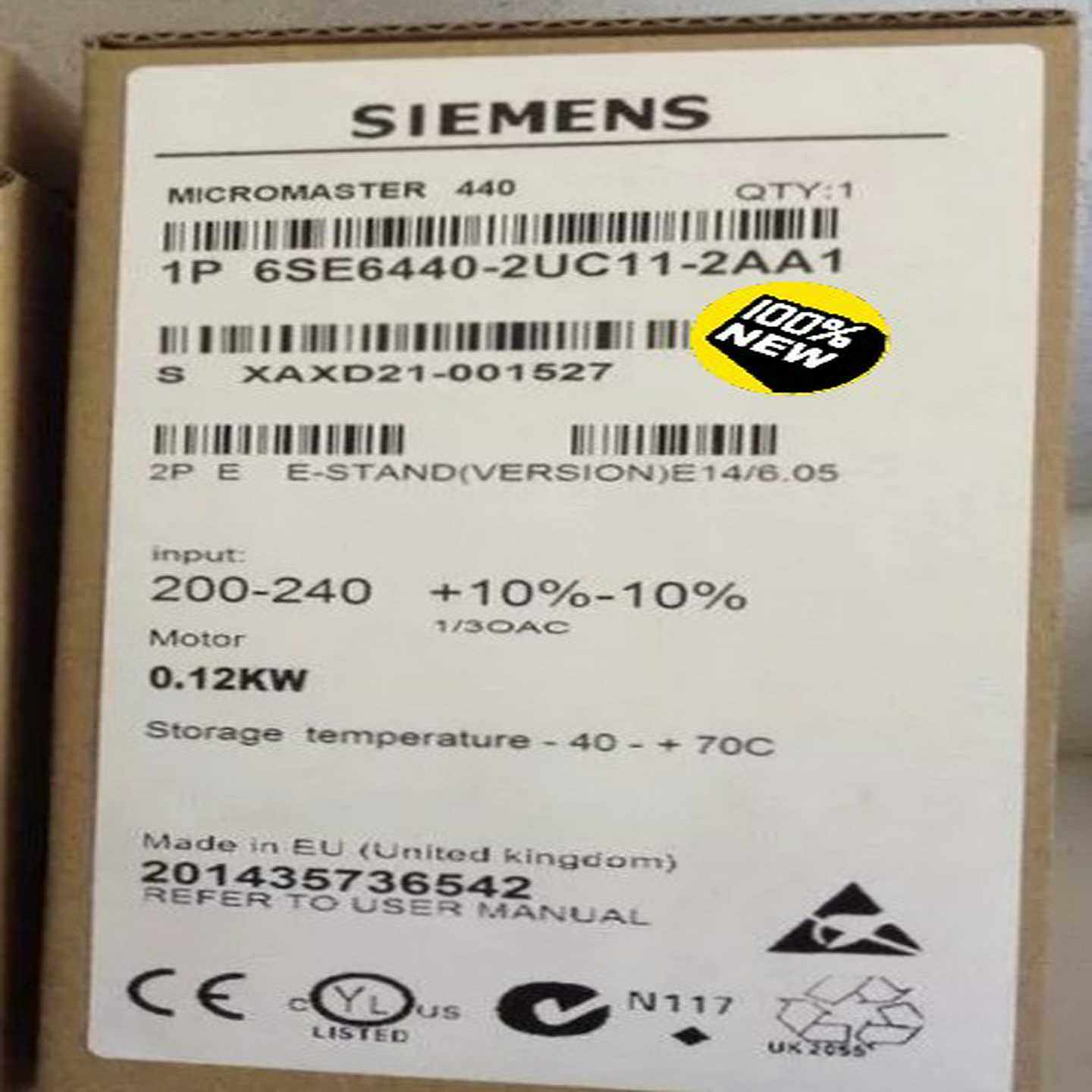 6SE6440-2UC11-2AA1440无滤询价