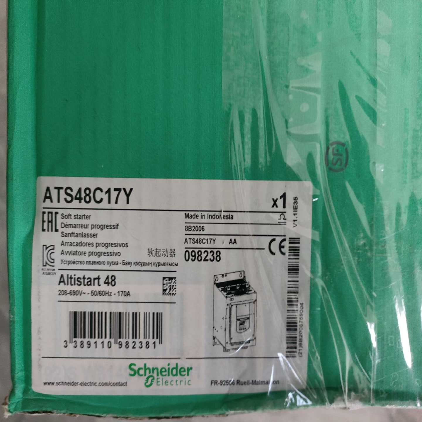 【议价】ATS48C17Y包装不是很好实图发货，介意的适用