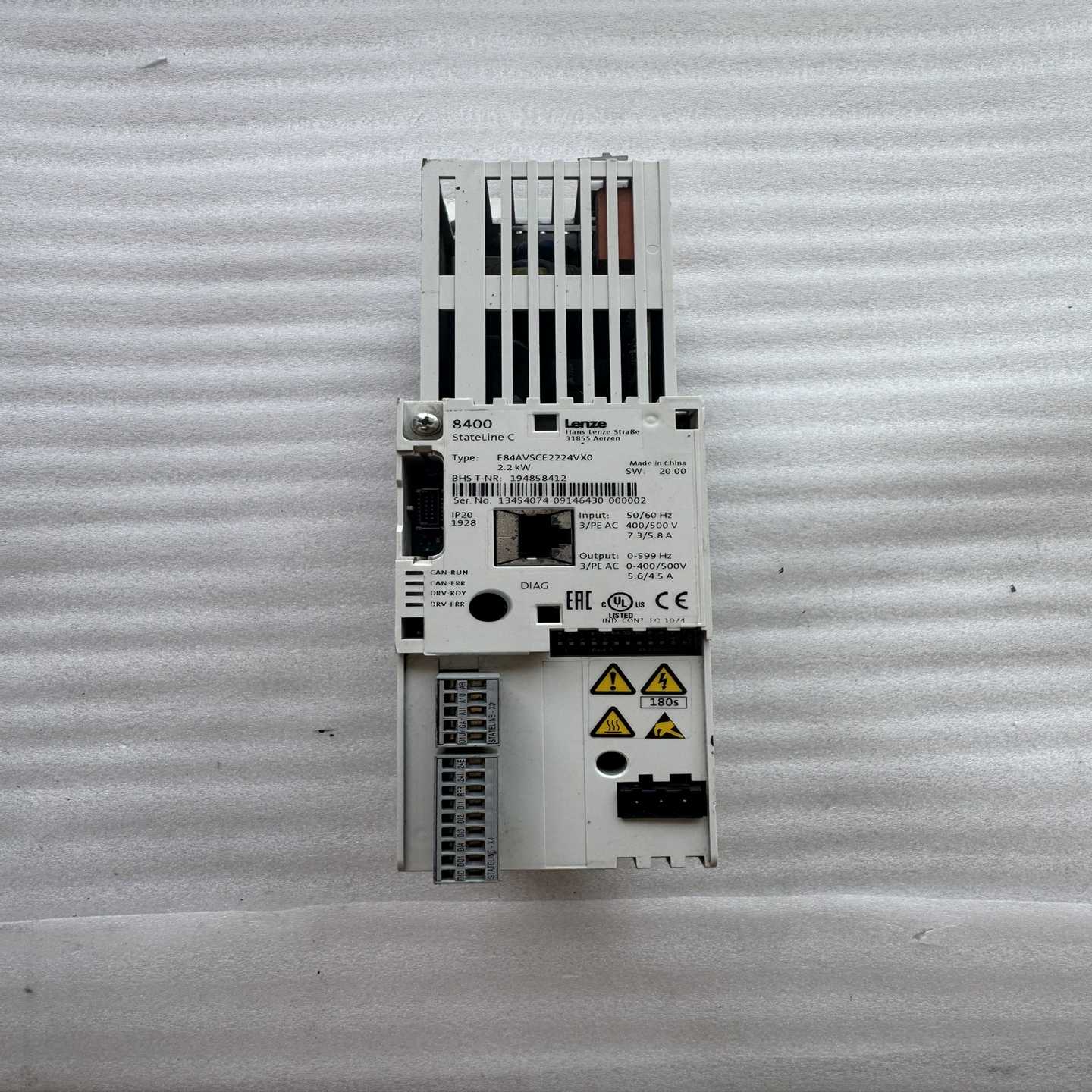 伦茨8400变频器E84AVSCE2224VX02.2K--议价商品