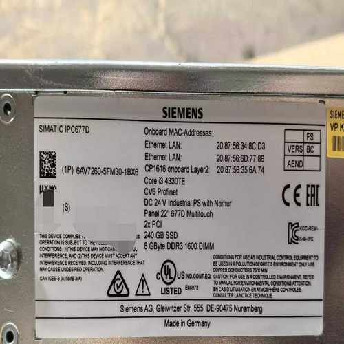 6AV7260-5FM30-1BX6橙色新功能完好少量现货秒--议价商品