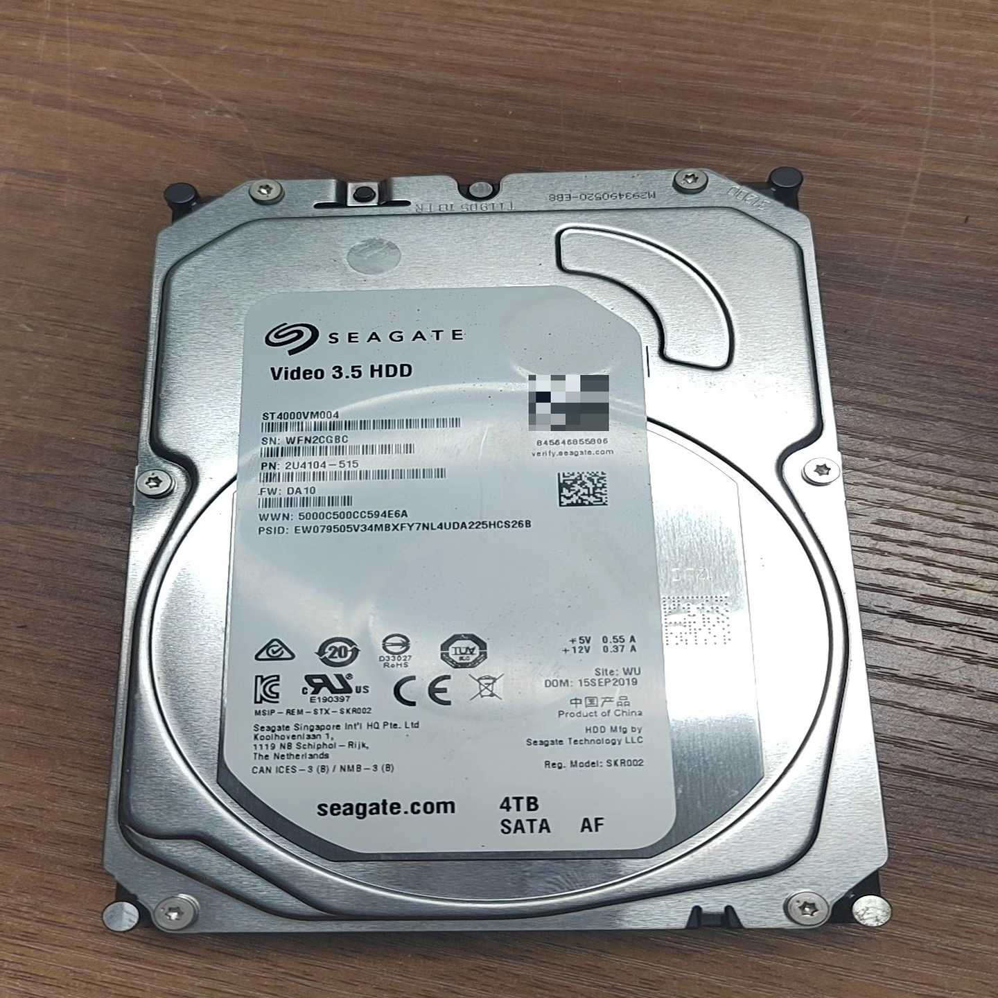 希捷4T监控硬盘，型号ST4000VM004，3.5寸SAT--议价商品
