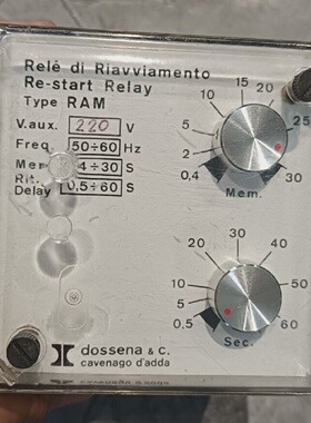 议价DOSSENA＆C 意大利继电器RAM 30/60，拆机成色