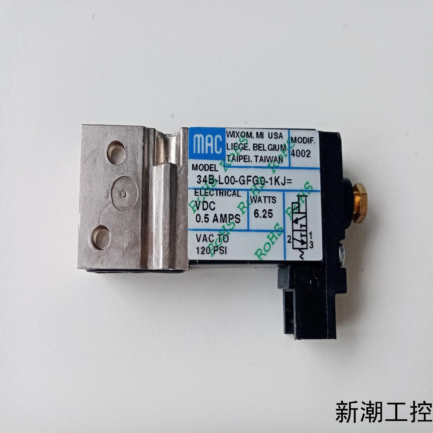 美国MAC电磁阀34B-L00-GFG0-1KJ=4002议价商品