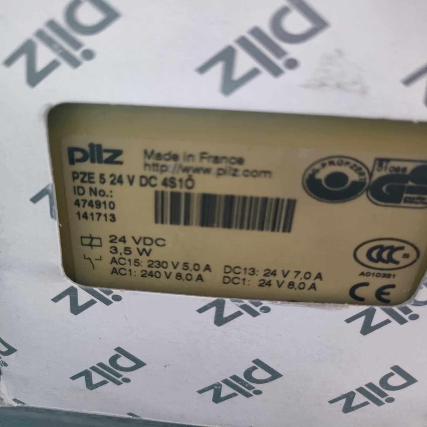 Pliz继电器带包装，询价