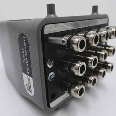 Walther przision Fluidic Mehrfachstecker 4x3 in Harting Gehu