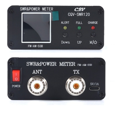 CQV-SWR120120w数字功率驻波表240*240全彩高清显示屏FM-AM