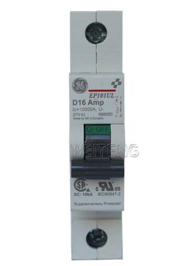 隆兴9年老店通用电气  EP101UL 1P单极16A单相小型断路器277V直*