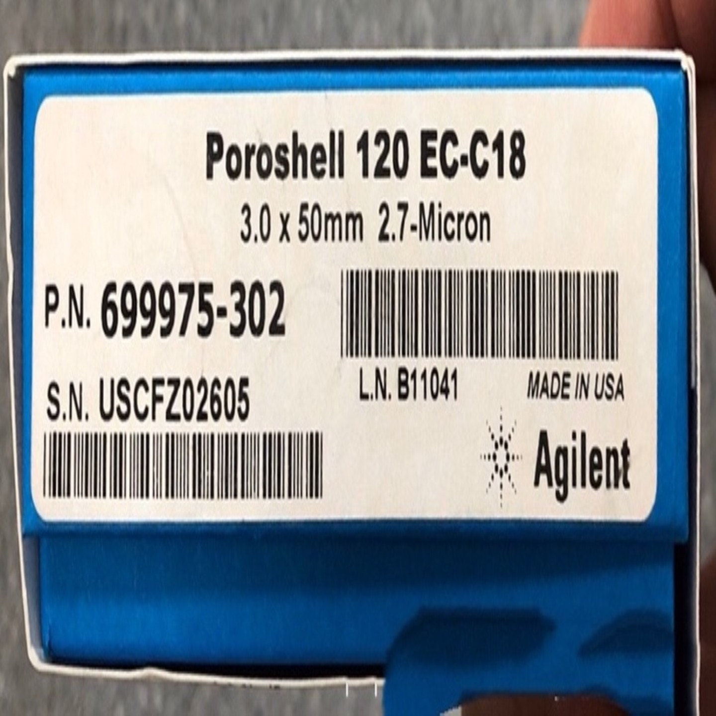 配件699975-302安捷伦120 EC-C18 3*50mm27 μm溶剂节省液议价