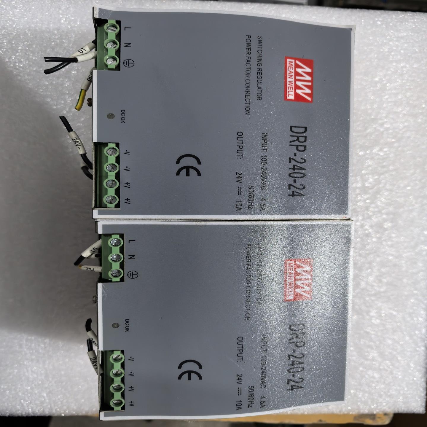 明纬DRP-240-24开关电源，24V10A，输入100