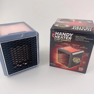 迷你1500W七彩方形暖风机桌面家用多功能取暖器 handyheater新款